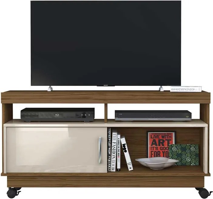 Rack Decorativo Merlim 2 Nichos até 50 Naturale/OffWhite G97 - Gran Belo