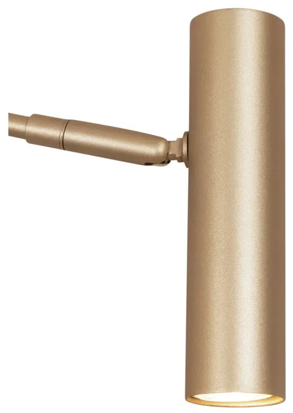 Arandela Jingle Articulada 27X24X11Cm 1Xmr11 C/ Interruptor - Usina 16... (PT / DR-P - Preto Texturizado / Dourado Brilho Ploido)