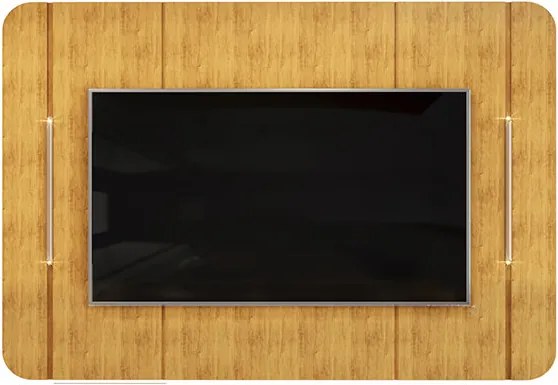 Painel Decorativo Deep TV até 65" Luminárias Douradas Cedro G18 - Gran Belo