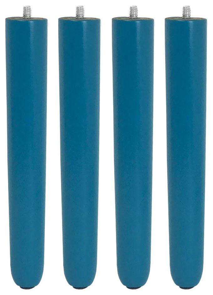 Kit 04 Pés Palito Azul 25 Cm - D'Rossi