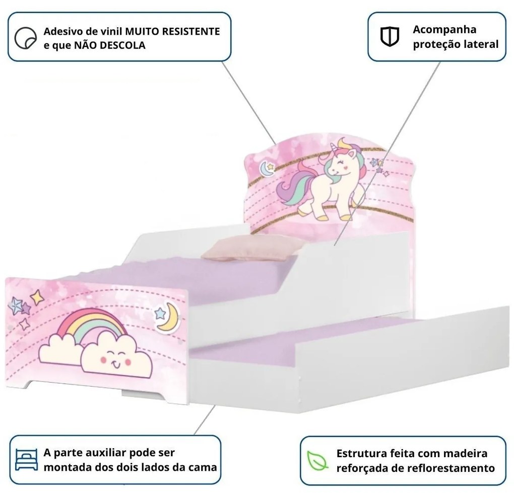 BI Cama Infantil 153cm x 79cm KMCB