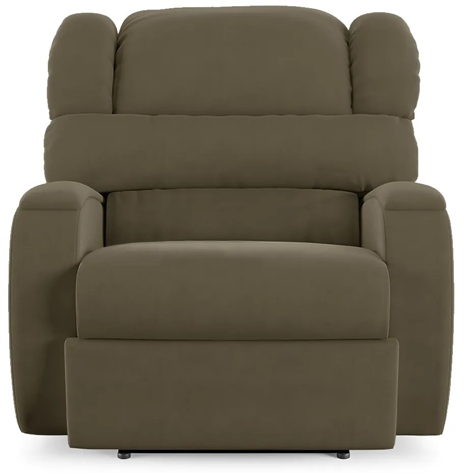 Poltrona do Papai Sala de Cinema Reclinável Kylie Power Touch Veludo Capuccino G23