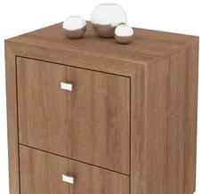 Armário para Home Office ME4112 com Rodízios Amendoa - Tecno Mobili