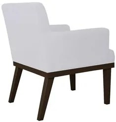 Poltrona Decorativa Sala de Estar e Recepção Vitória W01 Corano Branco