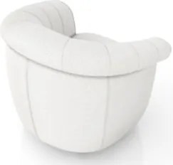 Sofá 2 Lugares 150cm e Poltrona Lykan Boucle Cru Z32        - Mpozenat