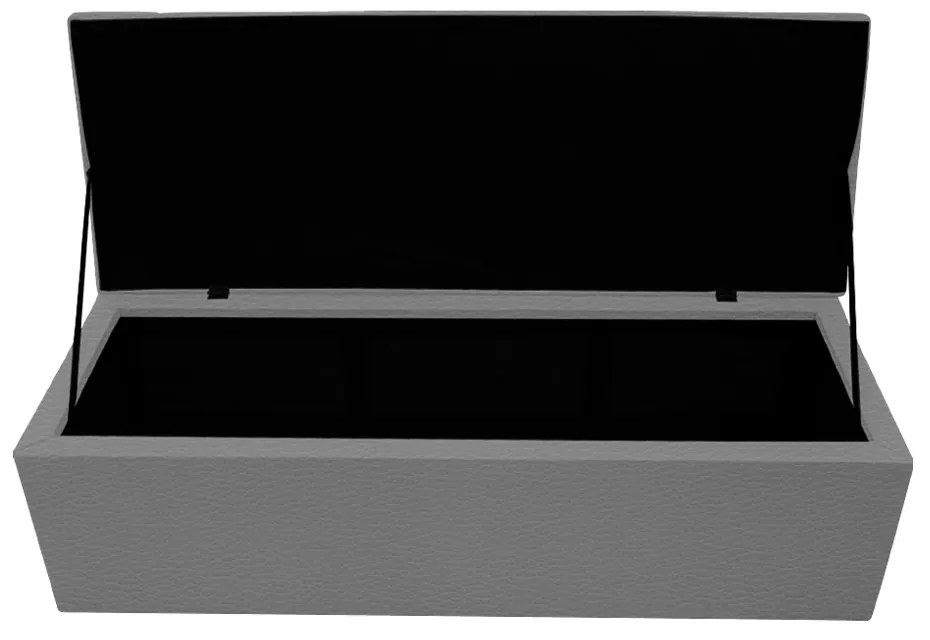 Calçadeira Copenhague 160 cm Queen Size Corano Cinza - ADJ Decor