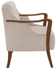 Kit 2 Poltronas Decorativas para Sala de Estar Capitonê Lapa Z32 Linho