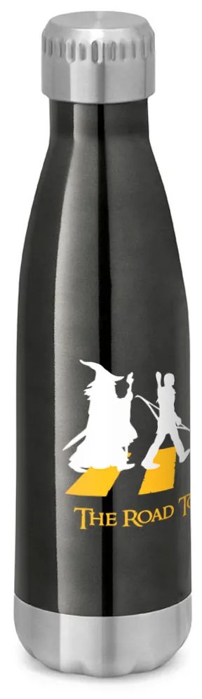 Garrafa Brilhante 510 ml The Road to Mordor Senhor dos Anéis - Preto