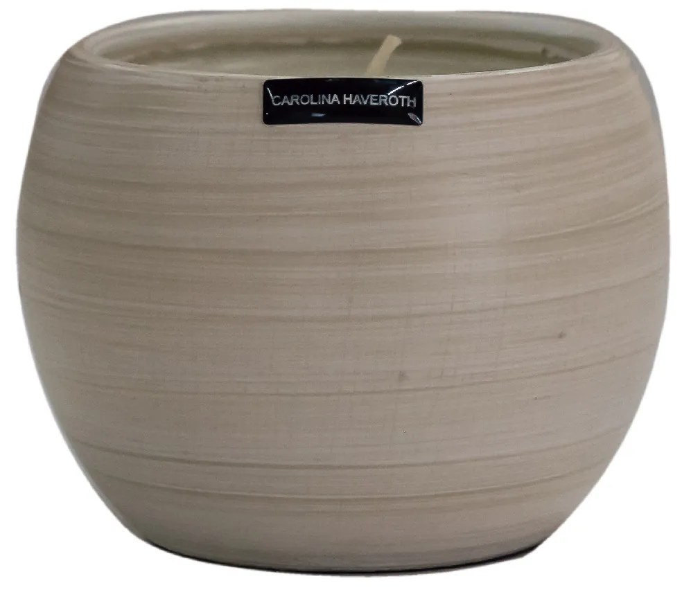 Vaso Vela Casca de Ovo decorativo em Cerâmica Carolina Haveroth – Manaus Fosco