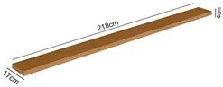 Prateleira Decorativa Multiuso 218cm 1 Peça Prime L06 Nature Fosco - M