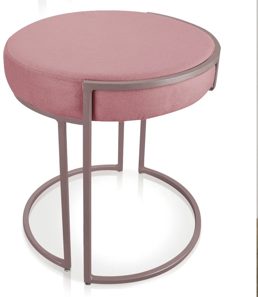 Kit 04 Puffs Love Suede Base Industrial Rose - D'Rossi
 - Rose