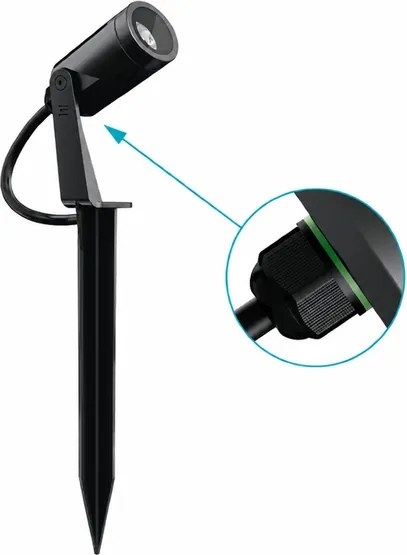 Espeto Led Preto 4W 2700K 36 Ip67 S.Ground 24V Pro