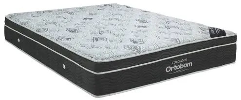 Colchao Exclusive Nanolastic Casal 138 cm (LARG) Cinza e Branco - 42530 Sun House