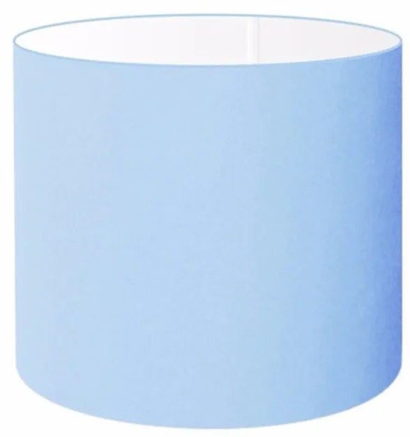 Cúpula Abajur Cilíndrica Cp-8015 Ø35x25cm Azul Bebê