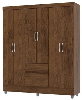Guarda Roupa Ideal 6 Portas Plus Imbuia – Vila Rica Móveis