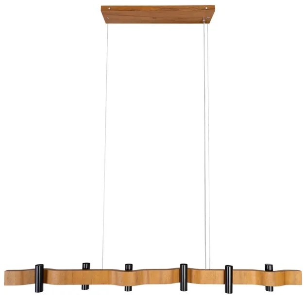 Pendente Linear Madeira Imbuia Flow