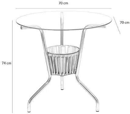 Conjunto de Mesa Jardim Alumínio Fibra 4 Cadeiras Área Externa Castanho