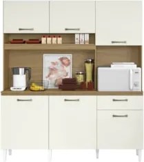 Armário de Cozinha Compacta 160cm Sovira Atacama/Off A15   - Mpozenato