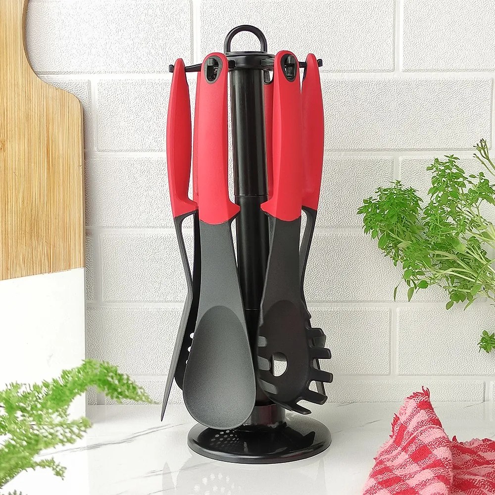 Cj. com 6 Utensílios - Vermelho