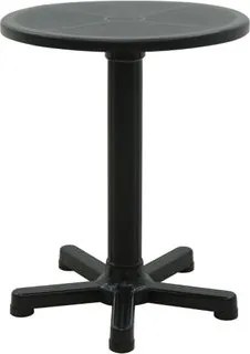 Mesa Tramontina Capri Preto 59 cm em Polipropileno