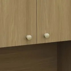 Armário de Cozinha 60cm Com Nicho Micro-ondas Mirella Freijó L01 - Mpo