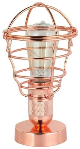 Luminaria de Mesa Lumini cor Cobre 27cm - 44039 Sun House