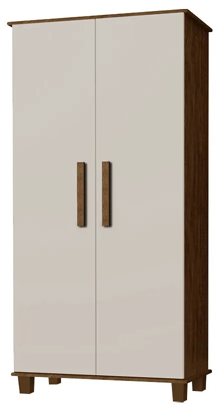 Armário Organizador 2 Portas Nicolau Malbec/Off White G37 - Gran Belo
