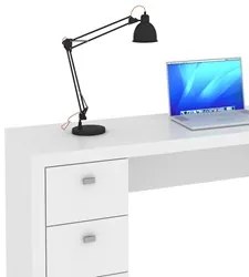 Mesa Para Computador 3 Gavetas ME4102 Branco - Tecno Mobili