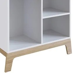 Estante Infantil com 4 Nichos Organizadores 71cm Favo de Mel 007 Branc