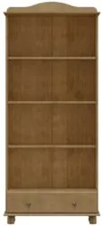 Cristaleira de Madeira 85cm 2 Portas de Vidro Rubia Freijó F07 - Mpoze