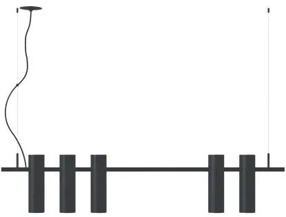 Pendente Retângular 100X5,5X20,8Cm Tubo Transpasse Assimétrico Alumíni... (CHAMPANHE)
