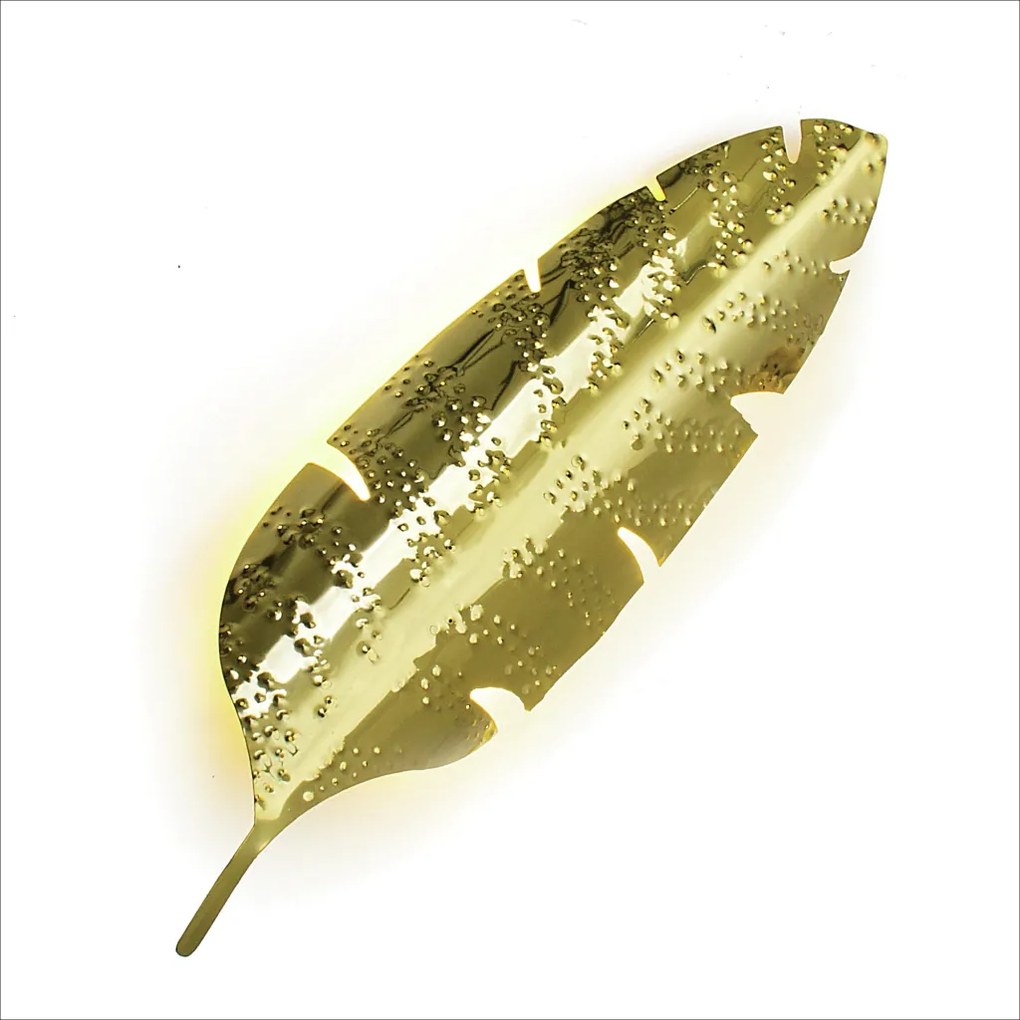 Arandela Flowers 55X16,5X7,5Cm Metal Alumínio Fita Led - Old Artisan A... (LISO, BRANCO)