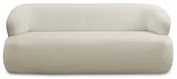 Sofá 2 Lugares Sala Orgânico 150cm Donk L08 Boucle Off White - Mpozena