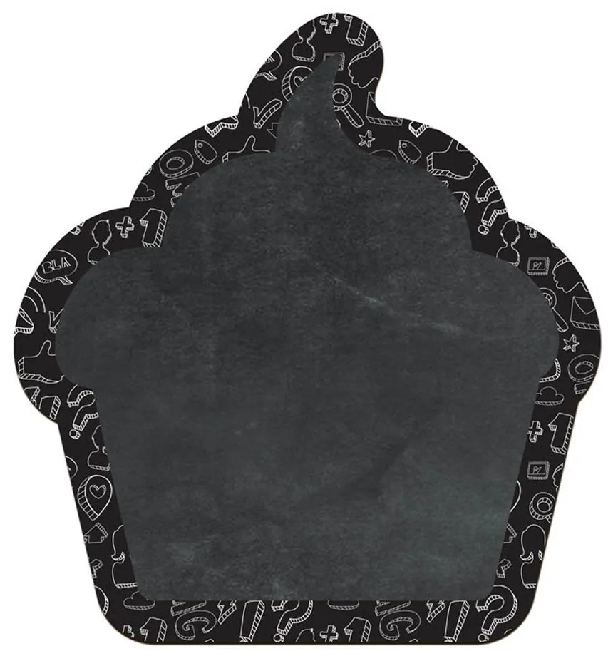 Quadro Lousa Decorativo "Cupcake" 28,5 x 26,5 cm - D'Rossi