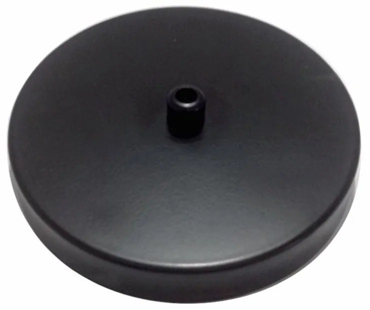 Kit/2 Canopla Lustre Pendente Cilíndrico Vivare Md-1004 11x1,2cm Preto