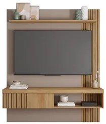 Painel para TV Suspenso 55 Pol. Helen C01 Buriti/Fendi - Mpozenato
