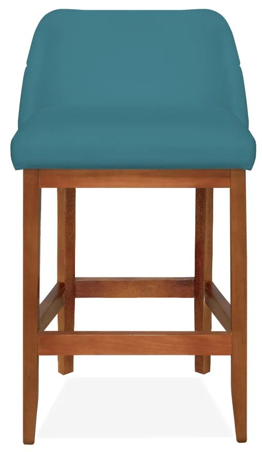 Kit 2 Banquetas Decorativa Talyta Linho Azul