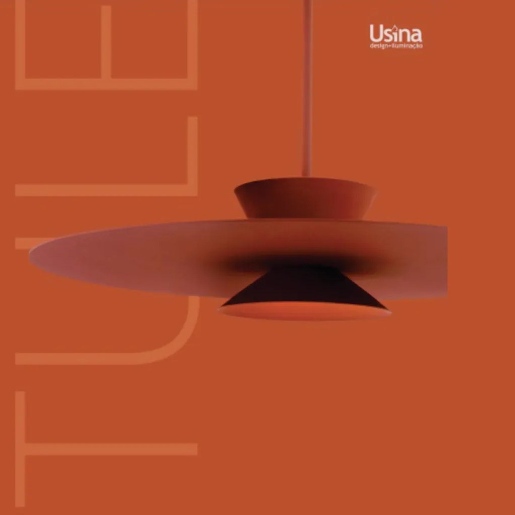 Pendente Tule Ø50X25Cm 1Xmr16 - Usina 25120/50 (MN-F - Mar Neutro Fosco, FN-F - Fendi Fosco)