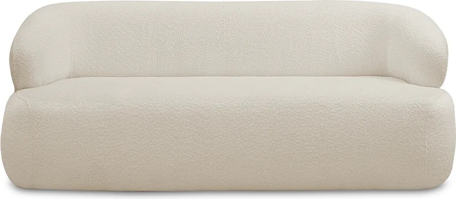 Poltrona Namoradeira 150cm Decorativa Charlote Sala de Estar Pés em Madeira Bouclê Bege G88 - Gran Belo