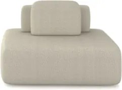 Sofá Modular 140cm Living Sala de Estar Moby Boucle Creme Z08 - Mpozen