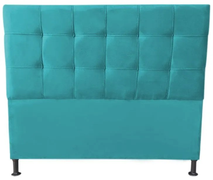 Cabeceira Cama Box King 195cm Maya Suede Turqueza - Sheep Estofados - Água
