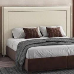 Cabeceira Cama Box Casal 140cm Mali Z37 Sintético Branco - Mpozenato