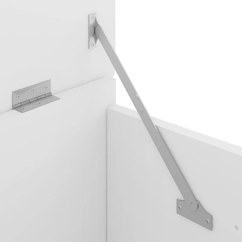 Baú Para Quarto Infantil Com Rodízios Meu Fofinho - Branco