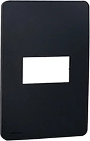 Placa 4X2 Termoplastico Stellar Black 1 Modulo Orion