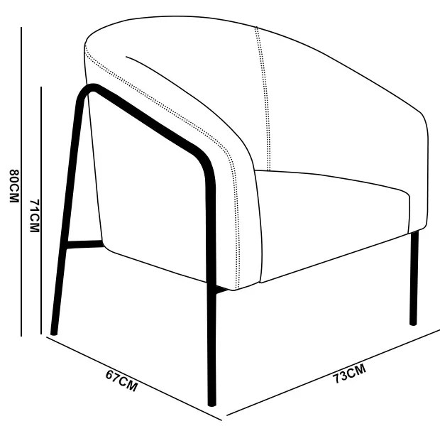 Poltrona Sala Industrial Alta Preto Stella Sintético PU D03 - D'Rossi - Nozes