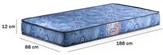 Colchão Solteiro 88cm Espuma D20 Supreme Rota 66 Azul - Gazin