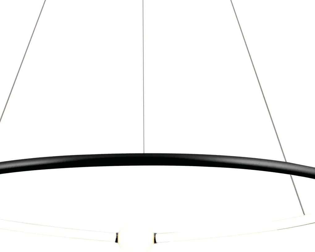Pendente Nébula Ø87Cm Led 35W 3000K Bivolt / Anel Simples | Bella Ilum...