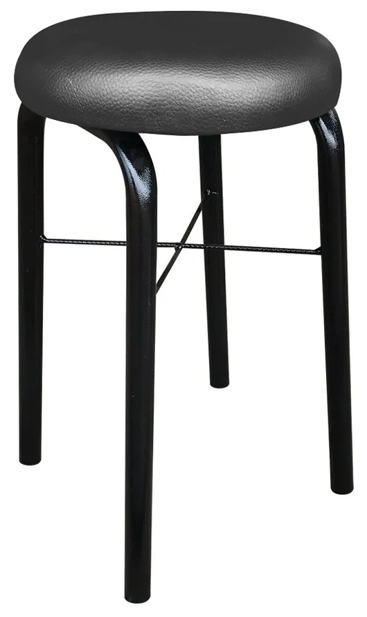 Kit 02 Banquetas Baixa Manu Corino D03 - D'Rossi - Preto