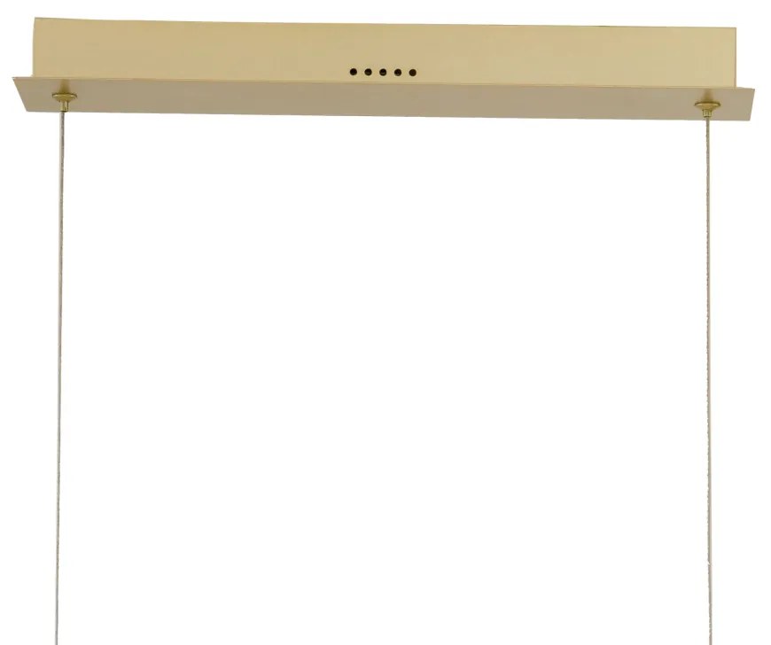 Pendente Anillo 20X120Cm Led 75W 3000K Bivolt Alumínio Dourado - Usina...