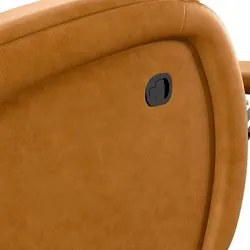 Poltrona do Papai Reclinável Kalie Glider Giratória Massagem FH9 PU Wh